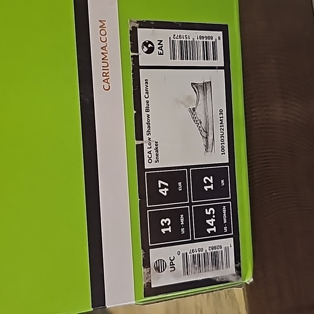 Cariuma OCA Low Shadow Blue Cancas Sneaker - Picture 11 of 11